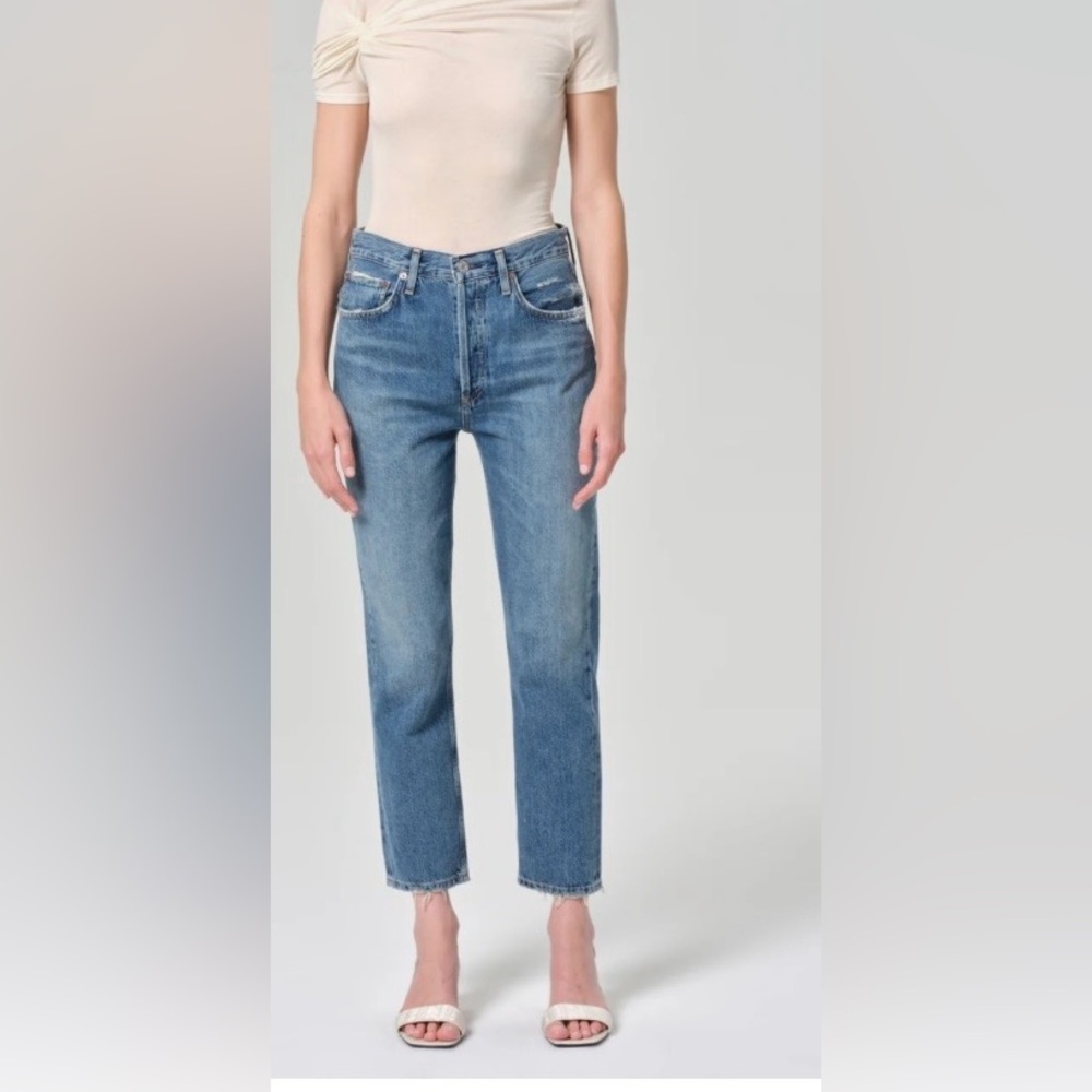 AGOLDE RILEY HIGH RISE STRAIGHT CROP SIZE 27